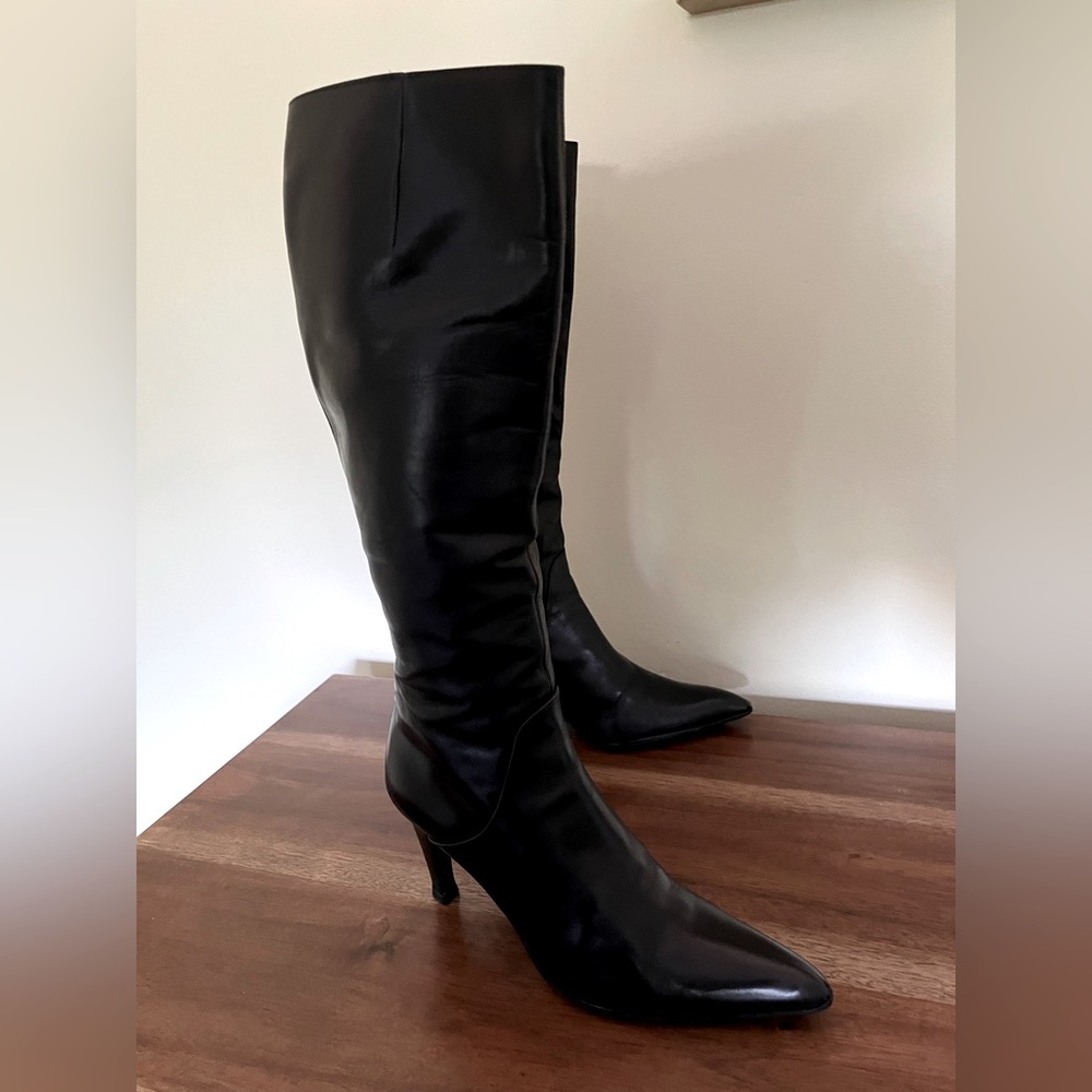 Soft leather boots with 3” heel